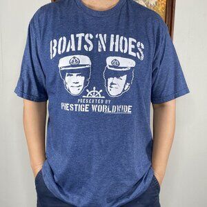 T-Line Shortsleeve T-Shirt Top Men's XL Blue Captain Graphic Casual
